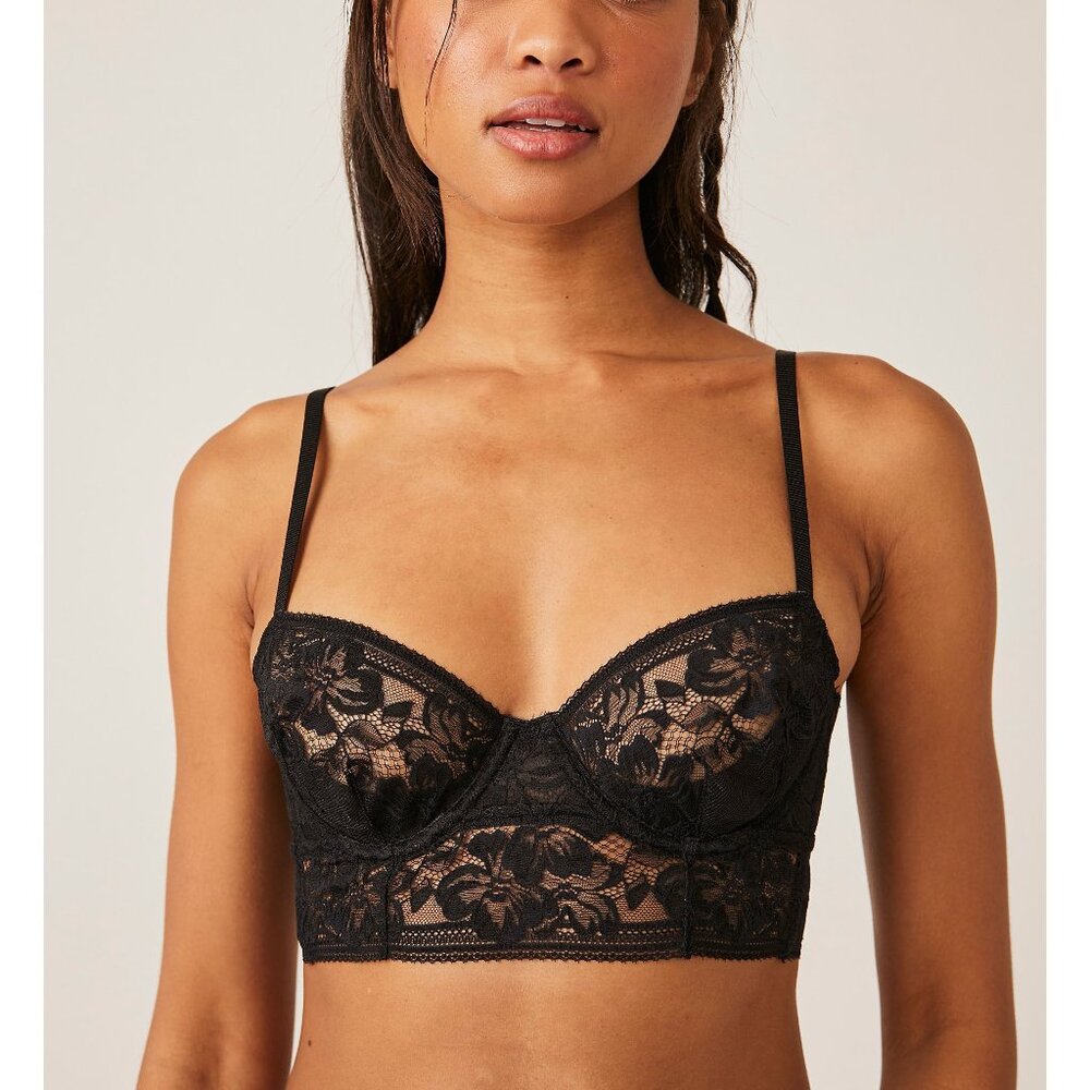 NWT FREE PEOPLE Sorento Demi Longline / Black